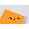 image:imageRodia cf38200 Notepad No 14 A3 165 x 125 inches 42 x 318 cm 80 Sheets Square Ruled Water Repellent Cover Perforated PEFC Certified Block Rodia Orangeorange