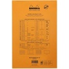 image:imageRodia cf38200 Notepad No 14 A3 165 x 125 inches 42 x 318 cm 80 Sheets Square Ruled Water Repellent Cover Perforated PEFC Certified Block Rodia Orangeorange