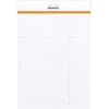 image:imageRodia cf38200 Notepad No 14 A3 165 x 125 inches 42 x 318 cm 80 Sheets Square Ruled Water Repellent Cover Perforated PEFC Certified Block Rodia Orangewhite