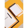 image:imageRodia cf38200 Notepad No 14 A3 165 x 125 inches 42 x 318 cm 80 Sheets Square Ruled Water Repellent Cover Perforated PEFC Certified Block Rodia Orangewhite