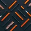 image:imageRodia cf9357 Mechanical Pencil Script Lead Case Refill Set 05mm Aluminum Body Anodized OrangeBlack