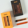 image:imageRodia cf9357 Mechanical Pencil Script Lead Case Refill Set 05mm Aluminum Body Anodized OrangeBlack