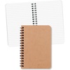 image:imageClairefontaine  Ref 785961C  Age Bag Wirebound Notebook 100 Pages  9 x 14cm Lined Rulings 90gsm Brushed Vellum Paper Pocket for Loose Documents  Black CoverTobacco