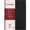 image:imageClairefontaine 781451C Age Bag Collection One Black Spiral Notebook  A4 21x297 cm  100 Margined Lined Pages  90 g White Paper  Leather Grain Glossy Card CoverBlack