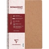 image:imageClairefontaine 78145C Collection Age Bag Tobacco Spiral Notebook  A4 21x297 cm  100 Lined Pages with Margin  90 g White Paper  Glossy Cardboard Cover Grain LeatherTobacco