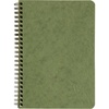 image:imageClairefontaine Age Bag Collection 785661C Notebook with Pockets Black  A5 148 x 21 cm  120 Lined Detachable Pages  3 Dividers with Storage Pockets  Glossy Leather Grain Card CoverGreen