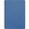 image:imageClairefontaine Age Bag Collection 785661C Notebook with Pockets Black  A5 148 x 21 cm  120 Lined Detachable Pages  3 Dividers with Storage Pockets  Glossy Leather Grain Card CoverBlue