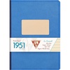 image:imageClairefontaine Back to Basics 1951 Clothbound Notebook 5 34 x 8 14 96 Pages Lined  BlueBlue