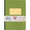 image:imageClairefontaine Back to Basics 1951 Clothbound Notebook 5 34 x 8 14 96 Pages Lined  Green