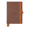 image:imageGoalbook Rhodiarama Hard Notebook Chocolate 148x210  A5 240p120 Sheets Ivory 90 gm2 Dot Grid  Pack of 2