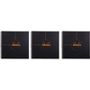 image:imagePack of 3 Rhodia Wirebound Reverse Black Notebooks graph  814 in x 814 in
