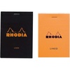 image:imageRHODIA  12 Notepad 338 x 434 Lined ORANGE and Black Pack of 2