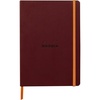image:imageRHODIA 117370C  Wine Soft Notebook  A5  Lined  160 pages  Ivory Clairefontaine Paper 90 gm  Bookmark Elastic Closure  Faux Leather Cover  Rhodiarama Collection