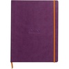 image:imageRHODIA 117702C  Black Flexible Notebook  A4  Lined  160 Detachable Pages  Ivory Clairefontaine Paper 90 gm  Bookmark Elastic Closure  Faux Leather Cover  Rhodiarama CollectionPurple