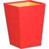image:imageRHODIA 318923C  Poppy Waste Paper Bin  24x24x32 cm  Orange Saddle Stitching  Faux Leather Exterior  Rhodiarama Home Office Collection  Office Organization amp Designer StoragePoppy