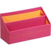 image:imageRHODIA 318943C  Poppy Mail Holder  25x10x14 cm  Orange Saddle Stitching  Faux Leather Exterior  Rhodiarama Home Office Collection  Office Organization amp Designer StorageRaspberry