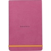 image:imageRHODIA Rhodiarama 194360C  Rigid Webnotepad Notebook  A6  Ruled  192 Detachable Pages  Clairefontaine Ivory Paper 90 gm  Bookmark Elastic Closure  Imitation Leather CoverFuchsia