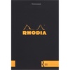 image:imageRHODIA Rodia cf192011 Notepad Block R No19 A4 70 Sheets Ruled Ivory 90 mg Vellum Paper Water Repellent Cover Perforated Orangeblack black 193911tcx