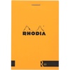 image:imageRHODIA Rodia cf192011 Notepad Block R No19 A4 70 Sheets Ruled Ivory 90 mg Vellum Paper Water Repellent Cover Perforated Orangeorange