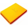 image:imageRHODIA cf11icbk Notepad with PVC Cover No11 A7 Incolor Black Block Rodia No11 Orange Filled 80 Sheets 02 inch 5 mm Gridorange