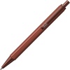 image:imageRHODIA cf9288 Ballpoint Pen Script 07mm Hexagonal Shaft Aluminum Body Hairlined Low Viscosity Oilbased Ink Orange