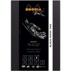 image:imageRhodia  Ref 116105C  Touch White Maya Stapled Pad 50 Sheets  A4 Size Portrait Layout 120gsm Paper Cross amp Dot Rulings Acid Free pH Neutral Maya Card CoverBlack Black 193911tcx