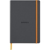 image:imageRhodia 117385C  Flexible Titanium Notebook  A5  Lined  160 Pages  Clairefontaine Ivory Paper 90 gmm  Bookmark Elastic Closure  Rhodiarama Collection