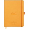 image:imageRhodia 117795C  Soft Notebook Meeting Orange  A5  PrePrinted DateNotesAction160 Detachable Pages  Clairefontaine Paper 90gMarquePage Pencil Holder  Faux Leather Cover  RhodiaramaOrange