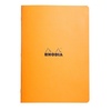 image:imageRhodia 119164Cpack  Set of 10 Orange Staplebound Notebooks  A4  Small Squares  96 pages  80gsm White Paper  Waterproof Resistant Soft Coated Card Cover