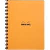 image:imageRhodia 193468C  Spiral Notebook Full Binding Orange Notebook  A5  Ruled  160 Detachable Pages  Clairefontaine Paper 80 gm  Soft and Resistant Coated Card Cover  Classicblack  orange