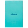 image:imageRhodia 20295C Stapled Notepad COLOURS N20 A4 21x318cm  Small Squares  80 F Detachable  Perf 4 holes  Paper 80gm  Ast covers  Random Colour