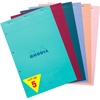 image:imageRhodia 20295Cpack Stapled Notepad COLOURS N20 A4 21x318cm  Small Squares 80 F Detach  Perf 4 Paper 80 gm  Ast covers Pack of 5 Random ColoursLarge squares
