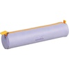 image:imageRhodia 318890C  Orange Rhodiarama Round Pencil Case  215 x 55 cm  Genuine Orange Stitching  Ivory Jersey Interior  Faux Leather  Storage for Pens Pencils Markers Small SuppliesIris