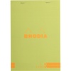 image:imageRhodia A5 Color Head Stapled Pad No16 Lined  ChocolateAnise Green