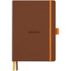 image:imageRhodia Clairefontaine Notebook Llama Goal Book A5 Dot Ruled 240 Pages Includes Pen Holder Italian Faux Leather Cover PEFC Certified Copper Rhodiarama cf117812copper