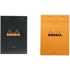 image:imageRhodia Classic Black and Orange Notepad 4X6 Lined Pack of 2