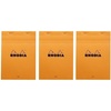 image:imageRhodia Classic Orange Notepad 4X6 Lined Pack of 3