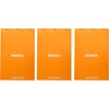 image:imageRhodia Classic Orange Notepad dot  6 in x 814 in Pack of 3