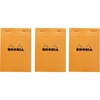 image:imageRhodia Classic Orange Notepad graph  6 in x 814 in Pack of 3