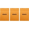 image:imageRhodia Classic Orange Notepad lined  6 in x 814 in Pack of 3