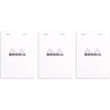 image:imageRhodia Classic White Notepad Graph  6 in x 814 in Pack of 3