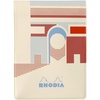 image:imageRhodia Cover Serigraphy by Papier Tigle ParisWhite Staple Notebook A5 02 inch 5 mm Square Rule Orange Included RHODIA cfcvptA5whIvory