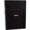 image:imageRhodia Elasti Book  Lined wmargin 80 sheets  9 x 11 34  Orange CoverBlack