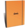 image:imageRhodia Elasti Book  Lined wmargin 80 sheets  9 x 11 34  Orange CoverOrange