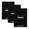 image:imageRhodia No16 A5 6 x 8 14 80 Sheet Dot Pad Black 16559 Pack of 3