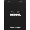 image:imageRhodia RHODIA cf12558 Notepad Dot Pad No 12 33 x 47 inches 85 x 12 cm 80 Sheets Dot Ruled Water Repellent Cover Perforated PEFC Certified Orangeblack black 193911tcx