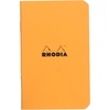 image:imageRhodia Slim Staplebound Notebooks  Graph 48 sheets  3 x 4 34 in  Black coverorange