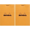 image:imageRhodia Staplebound Notepads  Graph 80 sheets  3 x 4 in  Orange coverOrange