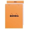 image:imageRhodia Staplebound Orange  Graph 4375 x 6375 Notepad  R14200