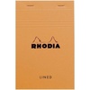 image:imageRhodia Staplebound Orange  Lined 4375 x 6375 Notepad  R14600